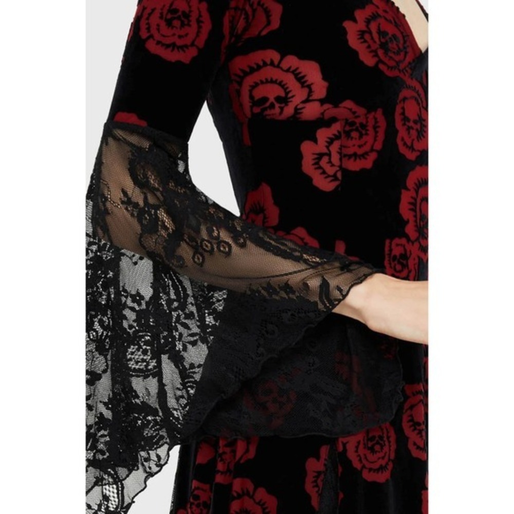Killstar Pandoras rose mini dress skullprint size XXL - Picture 3 of 4